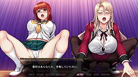 Natsumi and Reika Feel Intense Pleasure Riding Dildo in Cosplay.