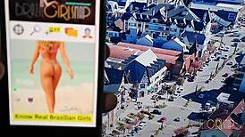 Tourist meets beautiful Larissa