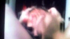 Amateur babe loves spitting while deepthroating hard cock