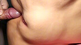 She has a nice fat pussy that gets close-up views during sex with toys, handjob, assfucking, and double penetration.