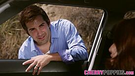 Banged teen 18+ outdoors gets pussy eaten by the group in hardcore action