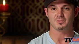 Horny wife and husband have intense sex in the shower before the party