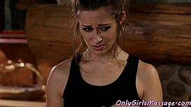 I am the lesbo masseuse tribbing passionately with my redhead client.