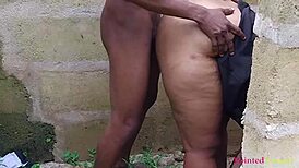 Banging big white ass girl bent over in doggystyle outdoor group.