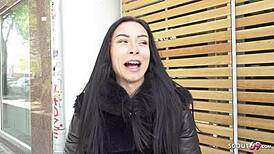 Hey, watch perfect German Latina teen Caramella Del X in casting fuck