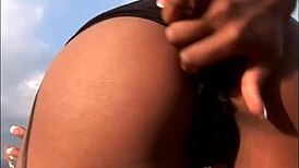 i fucked her hard with my monster cock and came on her tits