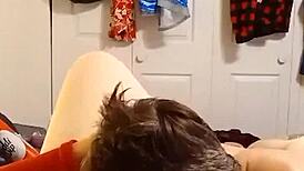 Jerry Sucks Whip Cream Off Milf's Big Tits And Eats Pussy To Orgasm