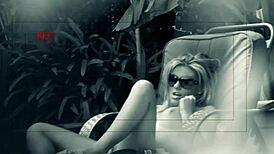 Outdoors In The Sun, Aubrey Adams Enjoys A Relaxing Rub And Fun