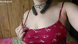 Noticeable when she never wears a bra