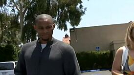 a hot busty milf takes on cj wright's big black cock