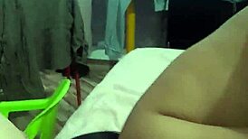 Petite Latina Licks Husband's Ass to Quick Orgasm