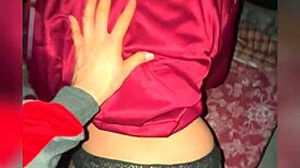 shy boy in sports uniform gets his first time with college latina babe's big tits.