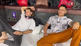 Threesome Blowjob With Escort