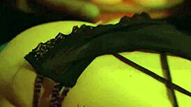 Conservative couple at the swing mansion party, having fun.