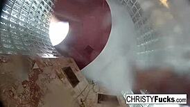 hot shower bts with christy and dahlia