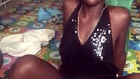 Crazy bitch twerks in sexy clothes then strips naked 😈