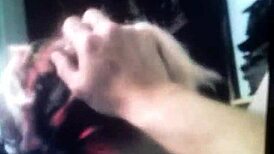 Amateur babe loves spitting while deepthroating hard cock