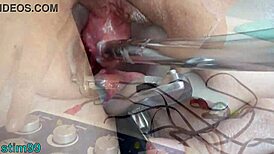 Mature milf gets tormented with german electro shocks in her pee hole and drinks piss.