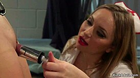 I watched my Asian nurse get anal fucked in lezdom play. She was bound tight and gagged hard.