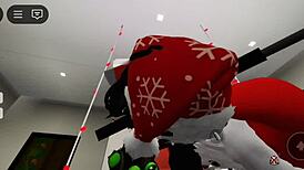 Two Santa Moms In Brookhaven Get Oral And Creampie In Group Sex