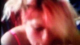 Amateur babe loves spitting while deepthroating hard cock