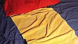 Anal ride with huge dildo