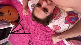 bratty teen step sister stuck under bed, i fuck her