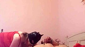 Oh, the intense domination of the little piglet in bondage and femdom!