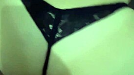 love how she sits on all fours in thong?