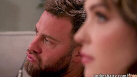 Does this hairy teen slut suck huge dick and get her cunt fucked rough by Seth Gamble and Lilly Bell?