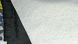 he cums fast during solo masturbation session.