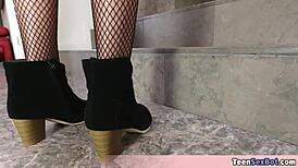 Cute Teen Katya Turned On By Halloween Costume Fuck Party