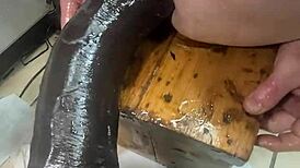 Damn! Huge Hankeys Toys Triple Penetration at the Wild End!