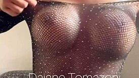 Brazilian girlfriends in fishnets explore fetish in dorm room