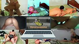 couple enjoys raw sex in shower with pregnant stepdaughter's big ass