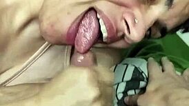 Licking Cum From Fingers In High Definition CFNM Blowjob And Cumplay Session