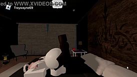 Femboy getting fucked by his black daddy.