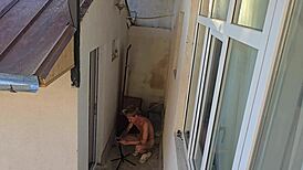 backstage encounter with a guy caught looking and jerking off part 1