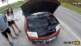 hunt4k bike ride turns into outdoor deepthroat sex