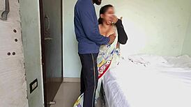 Behind the Scenes: Landlord Drills Tenant's Tight Anal in Homemade Clip