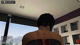 Private dance in gtao turns wild with clothes ripping and striptease