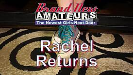 curvy brunette rachel gets wet pussy fucked and swallows cum