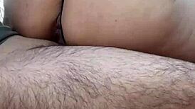 Milf Gabriella pulls hard on his cock, swallowing every drop of milk.