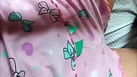 colombian babe in tight pajamas tempts me to touch her big ass everywhere