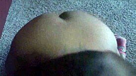 Sexxxy Terras shows off her thick ass while masturbating and giving a blowjob