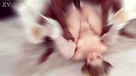 horny teen julia red takes balls deep anal and dap with five bbcs