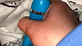 milf fucks her little 18+ pussy with dolphin vibrator