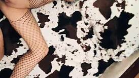 Beautiful Milf Wife in Stockings Seduces Husband for Anal