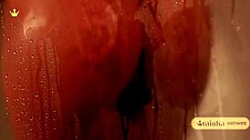 brazilian latina takes sexy bath teasing photographer