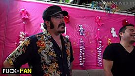 samantha, nikki, and siri suck and deepthroat in orgy party